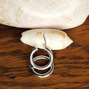 Elegant Silver Hoop Earrings